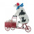 Коллекционная статуэтка Cow Parade корова Lait Triporteur, Size XL 34×13×26 см