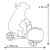 Коллекционная статуэтка Cow Parade корова Lait Triporteur, Size XL 34×13×26 см