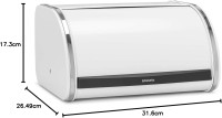 Хлебница Brabantia со сдвигающейся крышкой 26.5x31.6x17.3 см