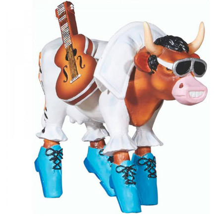 Коллекционная статуэтка корова Rock'n'Roll, Size M, 15×5×11 см