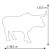 Коллекционная статуэтка Cow Parade корова Penny Bull, Size XL 34×13×26 см
