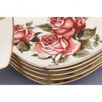 Набор тарелок Lefard Корейская роза 25 см (6 пр.)