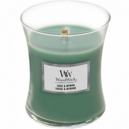 Ароматическая свеча с ароматом шалфея и мирры Woodwick Sage & Myrrh