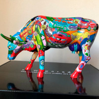Коллекционная статуэтка Cow Parade корова Brenner Mooters, Size L 30×9×20 см Коллекционная статуэтка Cow Parade корова Brenner Mooters, Size L 30×9×20 см