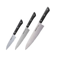 Набор кухонных ножей &quot;Поварская тройка&quot; Samura Harakiri 3 шт
