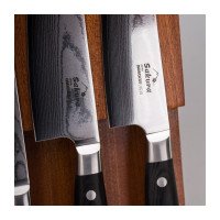 Набор ножей на подставке Sakura Black Pakka