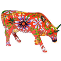 Коллекционная статуэтка Cow Parade корова Flower Cow, Size L 30×9×20 см Коллекционная статуэтка Cow Parade корова Flower Cow, Size L 30×9×20 см