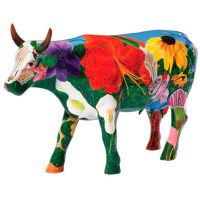 Коллекционная статуэтка Cow Parade корова Georgia O'Cowffe, Size L 30×9×20 см Коллекционная статуэтка Cow Parade корова Georgia O'Cowffe, Size L 30×9×20 см