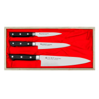 Набор кухонных ножей в подарочной коробке Satake Satoru 3 шт