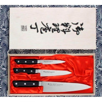 Набор кухонных ножей в подарочной коробке Satake Satoru 3 шт
