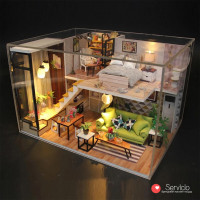 3D Интерьерный конструктор DIY House Румбокс Hongda Craft &quot;Скандинавский стиль&quot;
