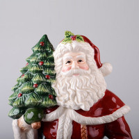 Фигурка декоративная Lefard Дед Мороз с елкой 50х25х25 см