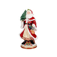 Фигурка декоративная Lefard Дед Мороз с елкой 50х25х25 см