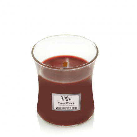 Ароматическая свеча с ароматом копченого ореха и клена Woodwick Smoked Walnut & Maple