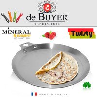 Сковорода для блинов de Buyer Mineral B Element 26 см со съёмной ручкой