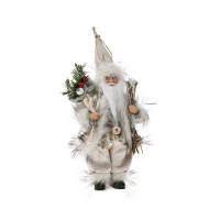 Декоративна фігурка Lefard Різдвяний Санта Клаус шампань 20 см