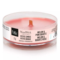 Ароматическая свеча с дыней и розовым кварцем Woodwick Melon &amp; Pink Quartz