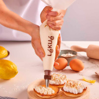 Мешок кондитерский с 3 насадками Lekue Reusable Flexible Lids
