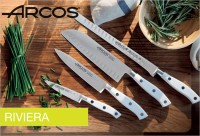 Кухонный нож для нарезки с рифлением Arcos Riviera 25 см