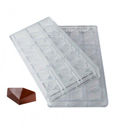 Форма для шоколада "Бадди Тринидад" Chocolate World Chocolate Masters 4.6x2.8x2.1 см