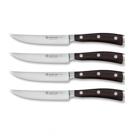 Набір ножів для стейка Wusthof New Ikon 12 см (4 шт)