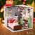 3D Интерьерный конструктор DIY House Румбокс Hongda Craft "Рождественская спальня"
