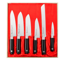 Набор кухонных ножей в подарочной коробке Satake Swordsmith 6 пр