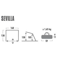 Палатка High Peak Sevilla 40 Blue/Grey (10129)