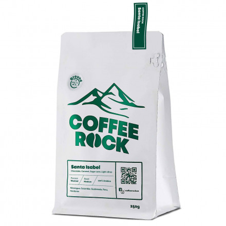 Кава Арабіка 100% Coffee Rock Купаж Santa Isabel (мелена пiд фильтр машину)