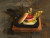 Сковорода-гриль чугунная LAVA 16x16 см на деревянной подставке