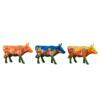 Набор коллекционных статуэток Cow Parade Art Pack tulips 3 шт Набор коллекционных статуэток Cow Parade Art Pack tulips 3 шт