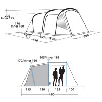 Палатка Easy Camp Base Air 500 Aqua Stone (120335)